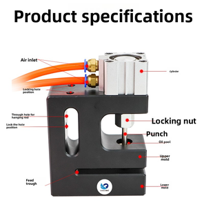 SUBAO <span class=keywords><strong>DK6</strong></span> Poinçonneuse pneumatique de sacs en plastique à trous ronds Machine à sacs Perforateur pour alimentation de sacs en plastique Poinçon d'étanchéité trilatéral - Product Image 3