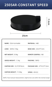 Nuovo 2505AR 25CM scarpa da cucina portaoggetti per fotografia giradischi per cellulare giradischi giradischi 360 gradi per Studio - Product Image 5