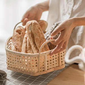 2024 OEM nhà bếp tre mây wicker Organizer Set <span class=keywords><strong>Stackable</strong></span> dệt trái cây Món Quà thực phẩm cản trở lưu trữ gỗ Giỏ - Product Image 1