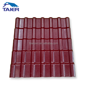 Tejas de Techo de UPVC con Forma de Onda Ecológicas, Paneles de Techo de Resina Sintética ASA de Alta Calidad en Rojo y Rojo Jujube - Product Image 1