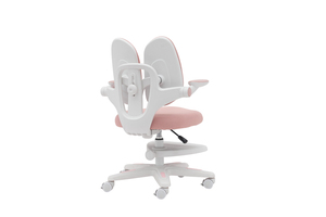 Siège rehausseur enfant blanc à double dossier, pliable, <span class=keywords><strong>pivotant</strong></span>, en plastique, avec accoudoirs double couche et repose-pieds fixe - Product Image 4