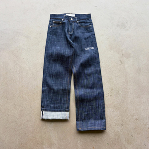 Factory Custom Japanese Selvedge Jeans <b>Pants</b> Straight Wide Leg Cowboy Boot Salvage Japanese Selvedge Denim <b>Pants</b> Raw Denim Jeans - Product Image 1