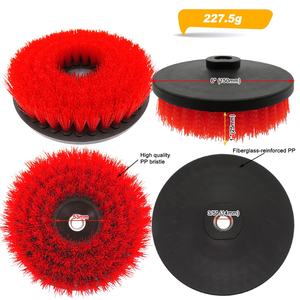 Cepillo Eléctrico Rojo de 6 Pulgadas (150 mm) para Limpieza de Muebles de Madera, Cepillo de Limpieza para Taladro Plano - Product Image 2