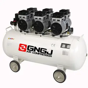 Air compressor manufacturer wholesale 3HP 100L electric piston power portable oil free mute air compressor