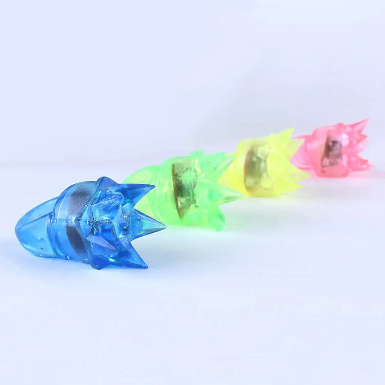 wholesale multicolor party jelly flashing ring light up ring