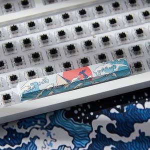 Keycaps Topographiques Corail de la Mer 4 Pièces Profil Cherry Teint par Sublimation PBT Barre d'Espace 6.25U <span class=keywords><strong>ESC</strong></span> Entrée <span class=keywords><strong>Keycap</strong></span> Personnalisé - Product Image 2