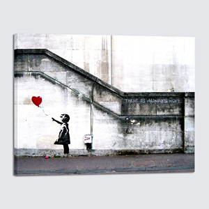 Stampe su Tela <span class=keywords><strong>di</strong></span> Grande Formato della Serie <span class=keywords><strong>Banksy</strong></span>, <span class=keywords><strong>Arte</strong></span> Moderna Decorativa da Parete per Cucina, Casa e Ufficio - Product Image 2