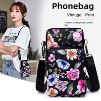 Tas Selempang Mini Custom Printing, Tas Messenger Kecil, Dompet Wanita, Dompet Koin, Tas Selempang Ponsel untuk Wanita