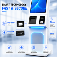 Terminal de paiement de kiosque libre-service RFID WUXIN avec écran tactile 23,8/27/32 pouces, nouveau magasin de détail autonome avec SDK Android Windows