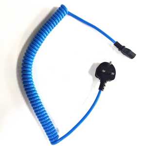 <span class=keywords><strong>Cordon</strong></span> enroulé robuste sur mesure 3x1,5mm², prise britannique BS1363 vers connecteur femelle C13 avec fusible 13A, câble d'alimentation spiralé rétractable - Product Image 1