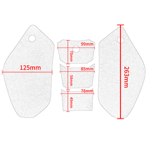 Almohadillas antideslizantes para tanque de combustible de motocicleta XXUN, pegatina de tracción para agarre de rodilla de Gas, Protector para Yamaha MT09 <span class=keywords><strong>MT</strong></span> <span class=keywords><strong>09</strong></span> 2013-2020 - Product Image 6
