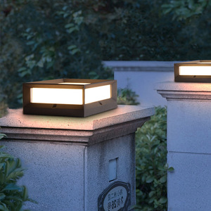 Lámpara de Pared Exterior Solar, Impermeable, para Pilar, Valla, Jardín, Patio, Villa - Product Image 3