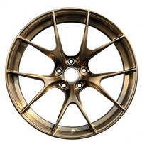 Jantes de voiture en alliage d'aluminium forgé 130 mm PCD argentées multi-rayons neuves pour remplacement et tuning automobile