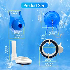Kit de réparation et de remplacement de la chaîne de clapet de chasse d'eau de 3 pouces pour toilettes monobloc - Product Image 4