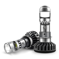 Rtd Nouveau projecteur miniature M8c pour moto, ampoule à diodes électroluminescentes H4 Ba20d P15d H6m 40w 4000lm 6000k faisceau haut et bas