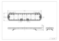 47 Zoll LED-Warnleuchtenbalken IP67 Dachmontage Notfall-Blinkleuchte für Abschleppwagen Baufahrzeuge 12V-24V