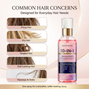 Portable 100ml 10-in-1 Leave-In <b>Hair</b> <b>Spray</b> Moisturizing <b>Hair</b> Treatment <b>for</b> Dry Frizzy <b>Hair</b> Smoothing Detangling - Product Image 4