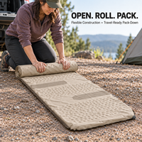 Matelas de couchage gonflable avec chambres à air en TPU soudées et cadre de soutien périmétrique pour collections de camping en marque blanche