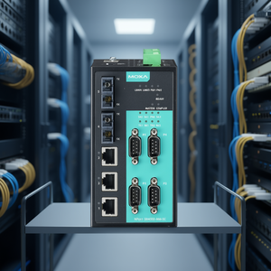 Serveur de périphériques série Moxa NPort S8455I-SS-SC-T, module de communication Ethernet - Product Image 3