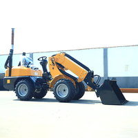 Mesin Penggali Mini Diesel Berkualitas Tinggi, Mesin Diesel Teknik, Alat Berat Pemindah Tanah, Penggerak Hidrolik, Sekop Depan, Wheel Loader