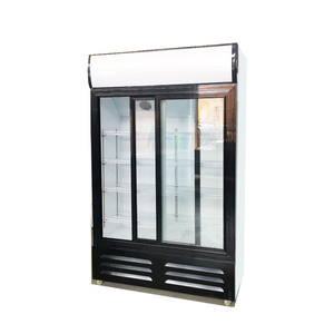 Direct Factory Sales <b>Standing</b> Display Soft Drink Freezer Refrigerator With Glass <b>Door</b> Cool Climate Cooling HAC-330 400L Cool - Product Image 4