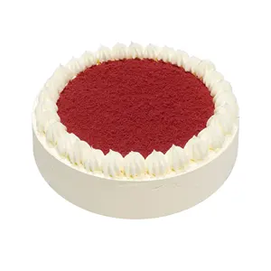 मूस कॉफी शॉप बेकरी फैक्ट्री सीधी आपूर्ति 7 इंच लाल मखमली पनीर मूस केक