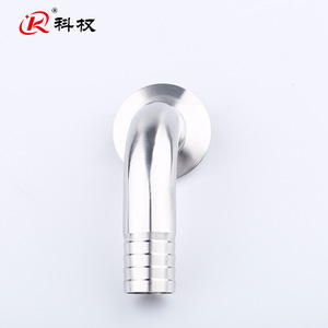 Coudière sanitaire Kequan en acier inoxydable 304 à 90 degrés, raccord DN8-DN50 pour eau et air - Product Image 2