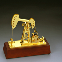 Trophée en cristal plaqué or entièrement automatique pour cadeaux d'affaires - Gravure laser écologique
