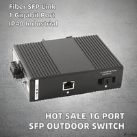 Konverter Media Industri 1XSFP 1XRJ45 POE 1000Mbps Modul Sakelar Jaringan Dupleks Din Rail 2G