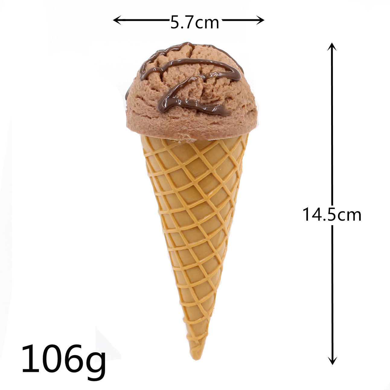 Cornet de crème glacée au café brossé