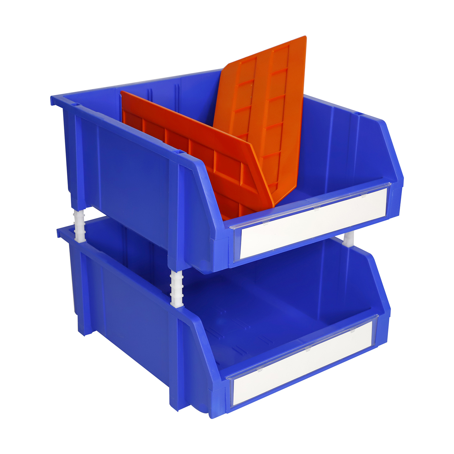 Пластиковый контейнер для хранения деталей, Штабелируемый органайзер для компонентов и подвесное хранилище для поделок, гаражей, мастерских, складов и оборудования