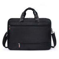 Sac d'ordinateur portable en nylon imperméable de grande capacité RAYLON, 15,6 pouces, 14 pouces, sac à main portable noir pour ordinateur portable