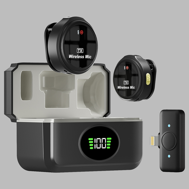 Podcast Microphone Gaming Video Camera Live Broadcast Wireless Handheld Mic One Wireless Microphone for Android Cell Mobil