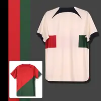 Conjunto de uniforme de fútbol del equipo nacional, Conjunto de camiseta de RONALDO Por tugal, edición Final de la Copa del Mundo, nuevo diseño, 2022