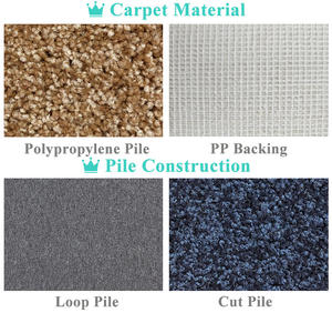 하이 트래픽 호텔 로비 쇼핑몰을위한 헤비 듀티 상업용 광역 카펫 롤 내구성 미끄럼 방지 루프 파일 - Product Image 5