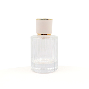 Flacon de parfum en verre cristal vide de luxe, forme ronde, 30 ml, 50 ml, 100 ml, rechargeable, unique - Product Image 1