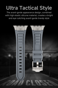 Bracelet en caoutchouc couleur titane pour <span class=keywords><strong>Apple</strong></span> <span class=keywords><strong>Watch</strong></span> Ultra / 11 10 9 <span class=keywords><strong>7</strong></span> 8 4 5 6 SE 3 45 mm 44 49 mm, bracelet en silicone pour iWatch Ultra 3 - Product Image 4