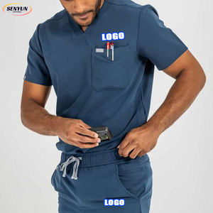 Scrubs pour hôpitaux Scrubs médicaux extensibles respirants Fabricants Scrubs médicaux de taille de couleur personnalisée Uniformes d'infirmière pour hommes pour l'hôpital - Product Image 1