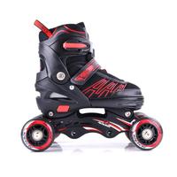 Chaussures de patinage pour enfants et adultes, réglables, avec roues de 76 mm, grandes tailles, LED, en PU – Vente chaude