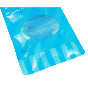 Custom Mylar Bags Shiny Ziplock Bags Aluminum Foil Packaging Mittens Pouch 3 Side Seal Digital Printing plastic bag