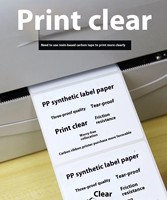 Papier autocollant de transfert thermique UV de haute qualité 57x40mm, rouleau de 4x6x1000 étiquettes vierges imperméables pour imprimante Zebra – Promotion