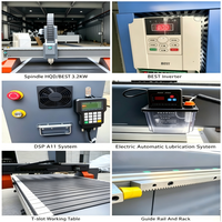 Routeur CNC industriel 3 axes 1325 2125 2030 2060 avec servomoteur pour le travail du bois, machine de nesting pour la fabrication de portes d'armoires et de meubles