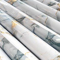 Prix bas en gros usine meilleurs rouleaux de papier peint papier peint auto-adhésif de cuisine en pvc pour plafonds papier de cuisine blanc marbré
