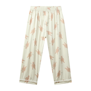 Soft Quick Dry Breathable Girls Pajama <b>Pants</b>, Cozy Polyester Elastic Waist Sleep Bottoms with Custom Logo for All Seasons - Product Image 1