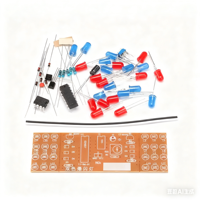 Rouge Bleu Double Couleur Clignotant Lumières DIY Kit Strobe NE555 + CD4017 Électronique Pratique Apprentissage Kits Suite Pièces