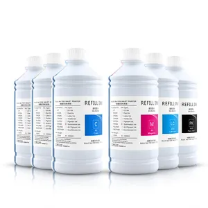 Ocbestjet 6 Colors 1000ML/Bottle Sublimation Heat Transfer Dye Ink For Epson I3200 DX5 DX7 DX9 Large Format Printer