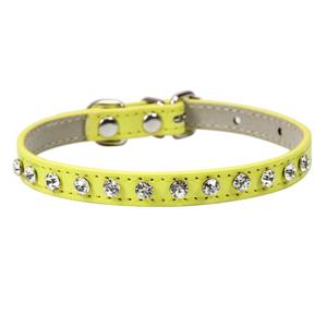 Pu Mooie Kristal Sprankelend Bling Diamant Strass Glitter Juweel Puppy Halsband Voor Kleine Middelgrote Huisdier Meisje Kat Vrouwelijke Kitten - Product Image 2