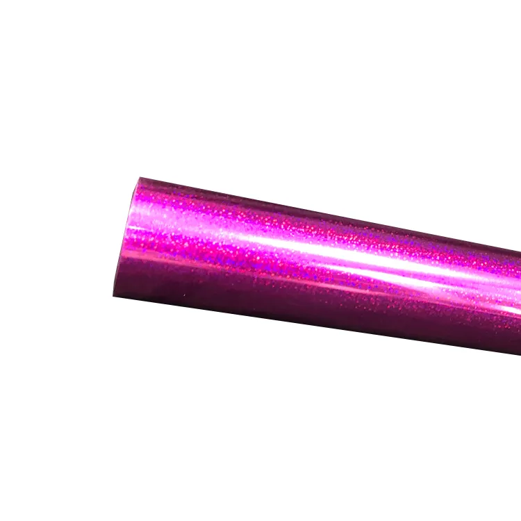 Factory Wholesale 10X12Inch Pink Holographic Laser Heat Transfer Vinyl