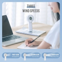 Mini ventilateur USB rechargeable Ice Blast Keychain-Ventilateur de refroidissement portable réglable, 3 vitesses et compresse froide pour un usage personnel.