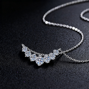 Collar de Moissanita, Plata de Ley 925, Collar con Colgante de Moissanita con Certificado Gra - Product Image 6